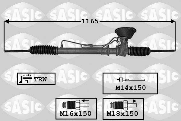 Sasic 7006133 - Рулевой механизм, рейка autospares.lv