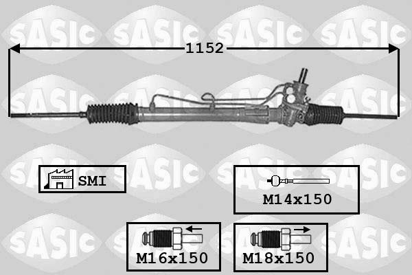 Sasic 7006132 - Рулевой механизм, рейка autospares.lv