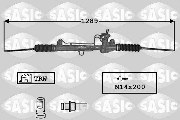 Sasic 7006175 - Рулевой механизм, рейка autospares.lv