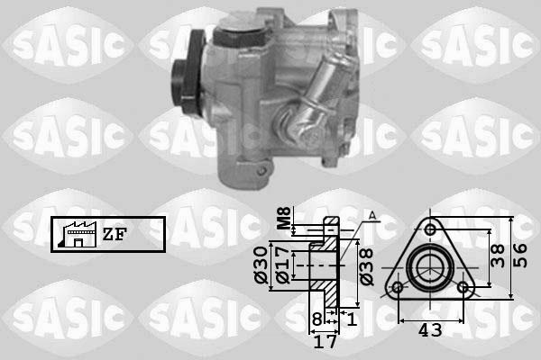 Sasic 7076048 - Гидравлический насос, рулевое управление, ГУР autospares.lv