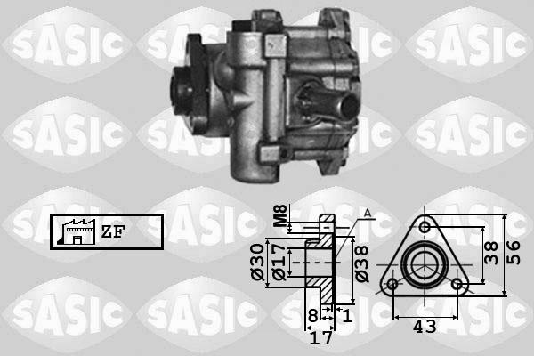 Sasic 7076001 - Гидравлический насос, рулевое управление, ГУР autospares.lv