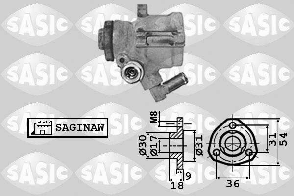 Sasic 7076008 - Гидравлический насос, рулевое управление, ГУР autospares.lv