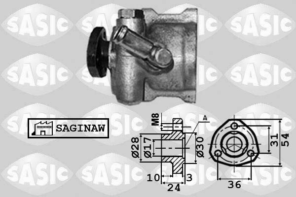 Sasic 7076030 - Гидравлический насос, рулевое управление, ГУР autospares.lv