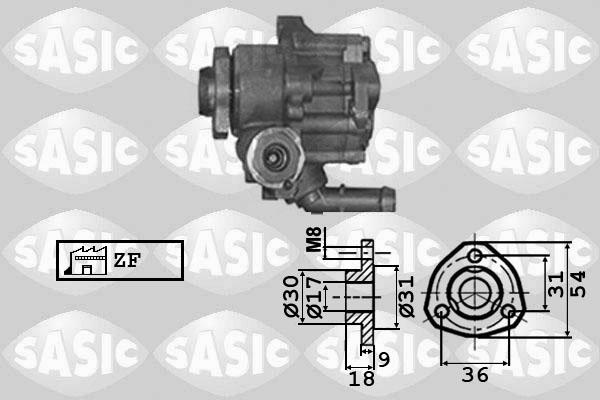 Sasic 7076023 - Гидравлический насос, рулевое управление, ГУР autospares.lv