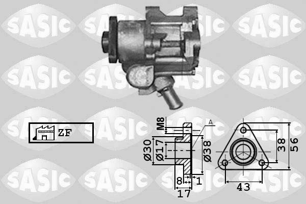 Sasic 7076022 - Гидравлический насос, рулевое управление, ГУР autospares.lv