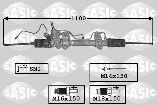 Sasic 7174002 - Рулевой механизм, рейка autospares.lv