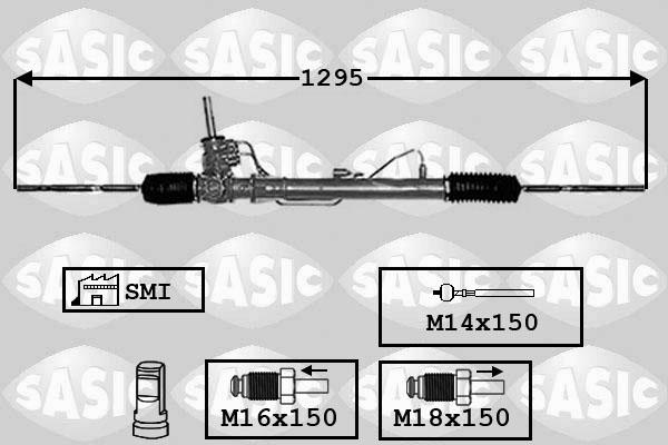 Sasic 7174025 - Рулевой механизм, рейка autospares.lv