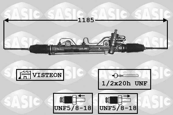 Sasic 7176041 - Рулевой механизм, рейка autospares.lv