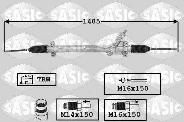 Sasic 7176068 - Рулевой механизм, рейка autospares.lv