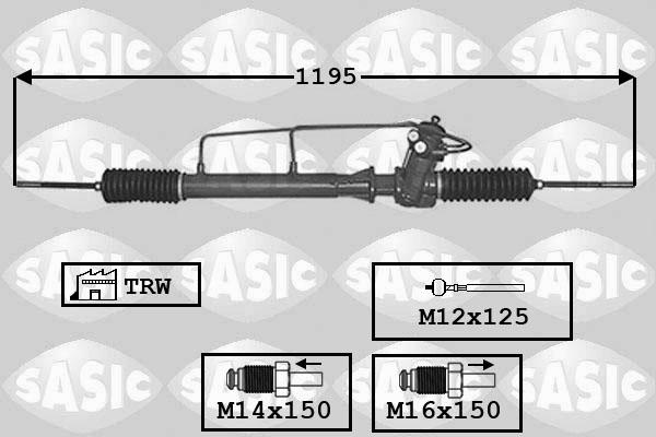 Sasic 7176003 - Рулевой механизм, рейка autospares.lv