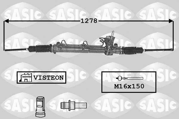 Sasic 7176030 - Рулевой механизм, рейка autospares.lv