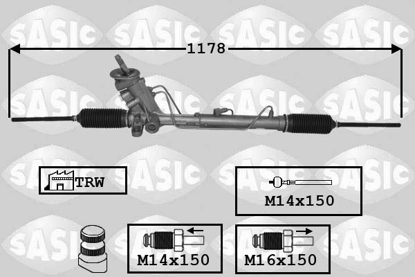 Sasic 7176071 - Рулевой механизм, рейка autospares.lv