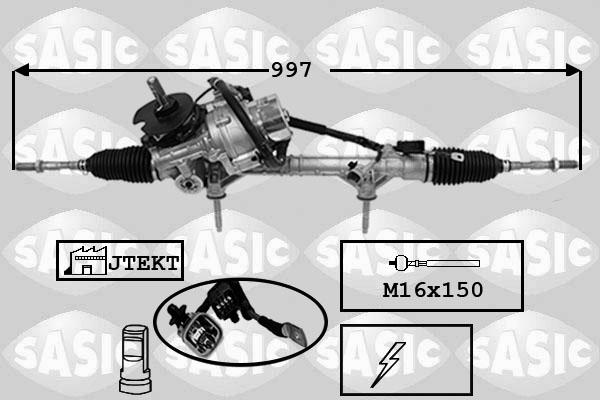 Sasic 7170063 - Рулевой механизм, рейка autospares.lv