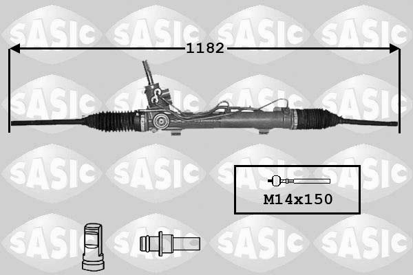 Sasic 7170005 - Рулевой механизм, рейка autospares.lv