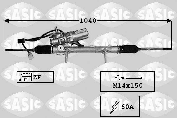 Sasic 7170029 - Рулевой механизм, рейка autospares.lv