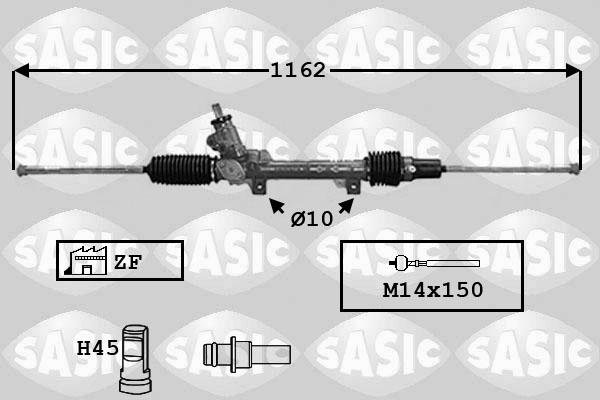Sasic 7170021 - Рулевой механизм, рейка autospares.lv