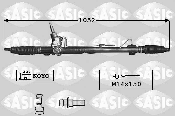 Sasic 7170028 - Рулевой механизм, рейка autospares.lv