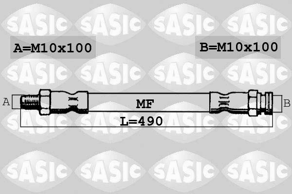 Sasic SBH6355 - Тормозной шланг autospares.lv