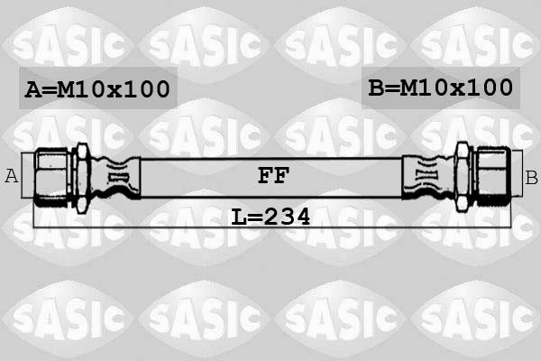 Sasic SBH6366 - Тормозной шланг autospares.lv