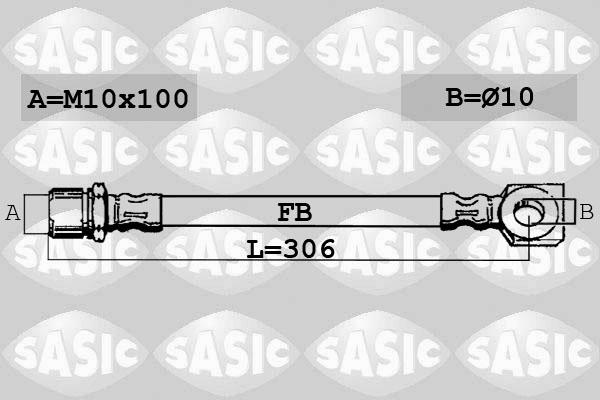 Sasic SBH6367 - Тормозной шланг autospares.lv