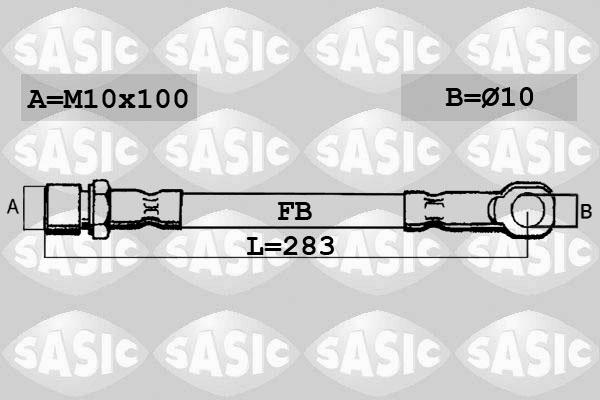 Sasic SBH6308 - Тормозной шланг autospares.lv