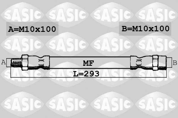 Sasic SBH6381 - Тормозной шланг autospares.lv