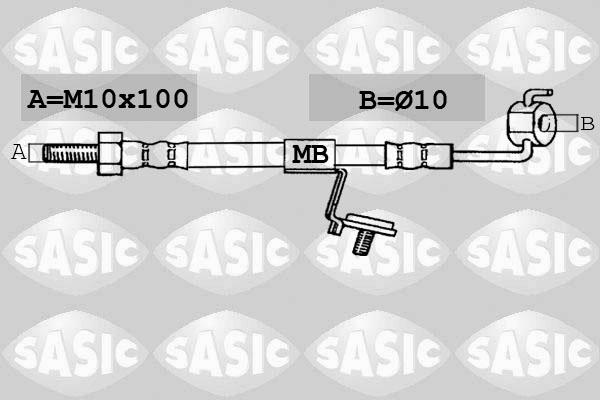 Sasic SBH6326 - Тормозной шланг autospares.lv