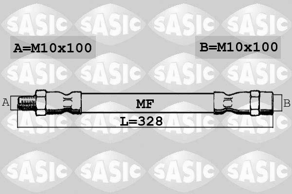 Sasic SBH6283 - Тормозной шланг autospares.lv