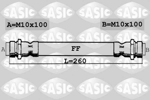 Sasic SBH0165 - Тормозной шланг autospares.lv