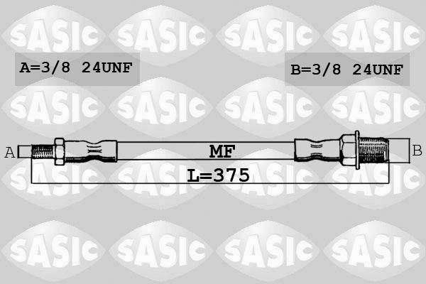 Sasic SBH0162 - Тормозной шланг autospares.lv