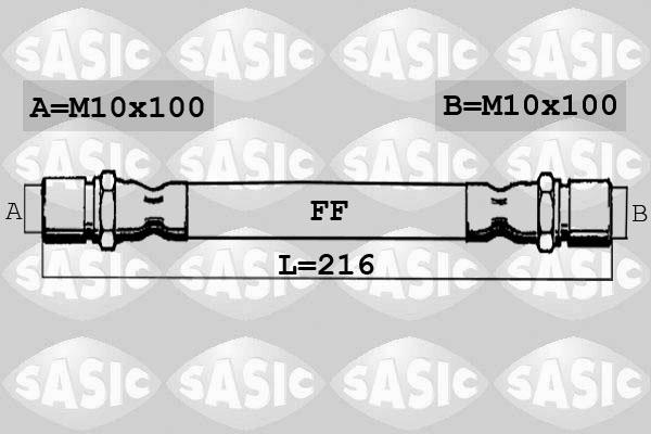 Sasic SBH0135 - Тормозной шланг autospares.lv