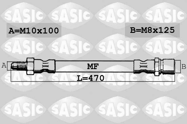 Sasic SBH0137 - Тормозной шланг autospares.lv