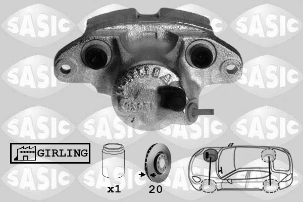 Sasic SCA4021 - Тормозной суппорт autospares.lv