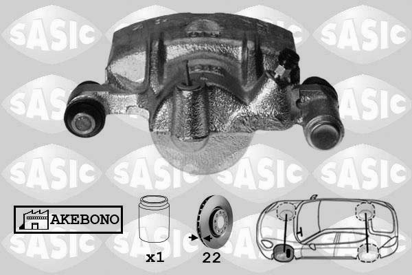 Sasic SCA6584 - Тормозной суппорт autospares.lv