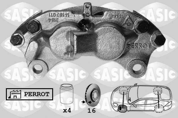 Sasic SCA6580 - Тормозной суппорт autospares.lv