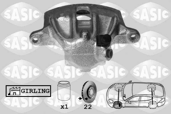 Sasic SCA6008 - Тормозной суппорт autospares.lv