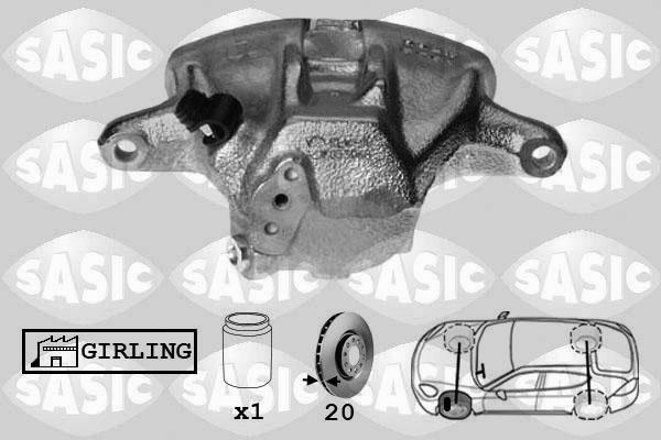 Sasic SCA6016 - Тормозной суппорт autospares.lv