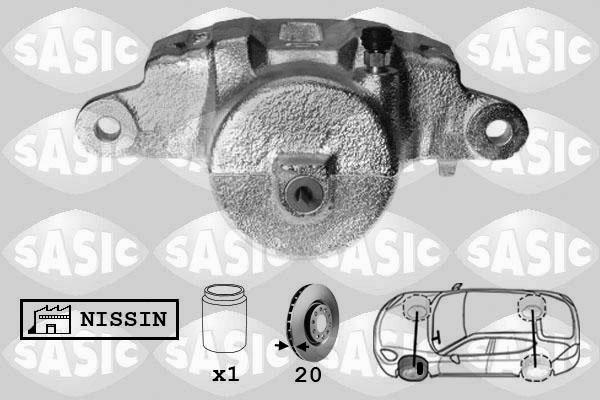 Sasic SCA6082 - Тормозной суппорт autospares.lv