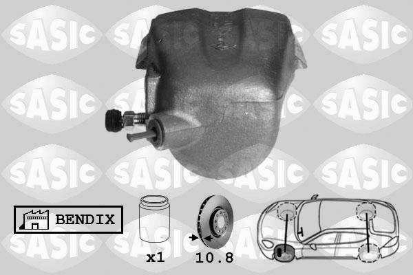 Sasic SCA6102 - Тормозной суппорт autospares.lv