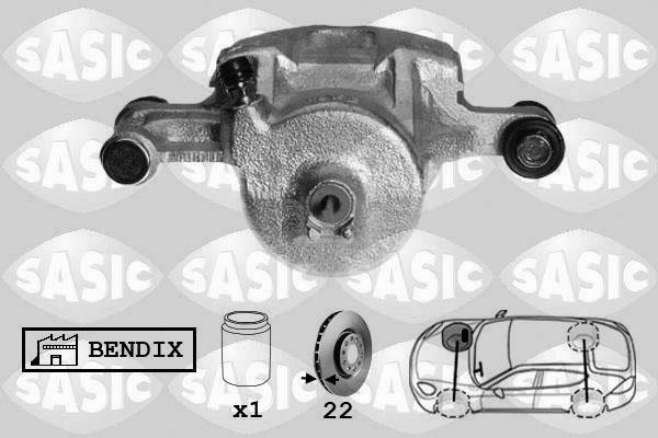 Sasic SCA6121 - Тормозной суппорт autospares.lv