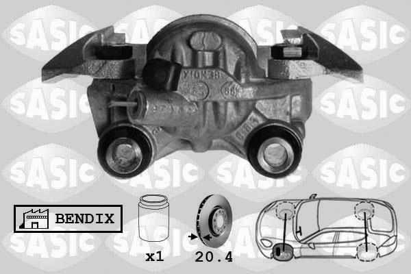 Sasic SCA0024 - Тормозной суппорт autospares.lv