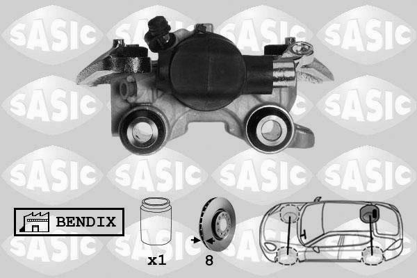 Sasic SCA0021 - Тормозной суппорт autospares.lv