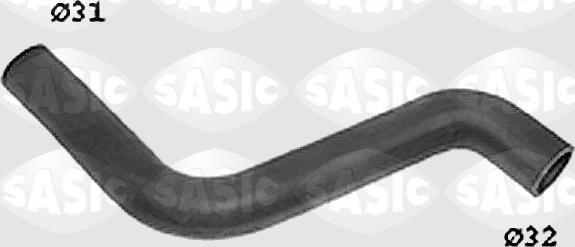Sasic SWH6804 - Шланг радиатора autospares.lv