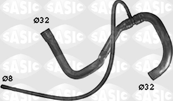Sasic SWH6802 - Шланг радиатора autospares.lv