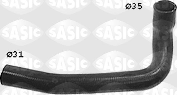 Sasic SWH0406 - Шланг радиатора autospares.lv