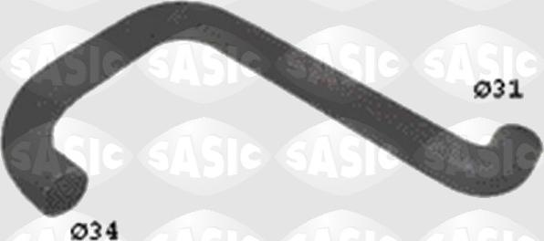 Sasic SWH0397 - Шланг радиатора autospares.lv