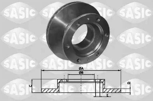 Sasic T616003 - Тормозной диск autospares.lv