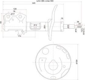 SAT ST-48520-80144 - Амортизатор autospares.lv