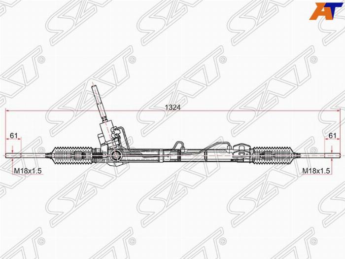 SAT ST-1749757 - Рулевой механизм, рейка autospares.lv