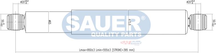SAUER S3760019000 - Амортизатор autospares.lv